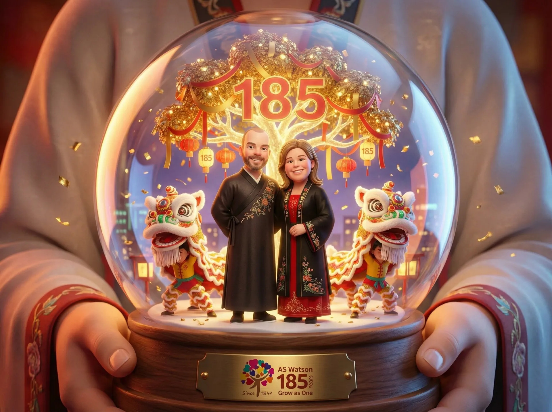 AI photobooth snow globe merk activatie
